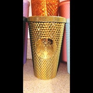 Starbucks Gold Christmas Edition Studded Tumbler